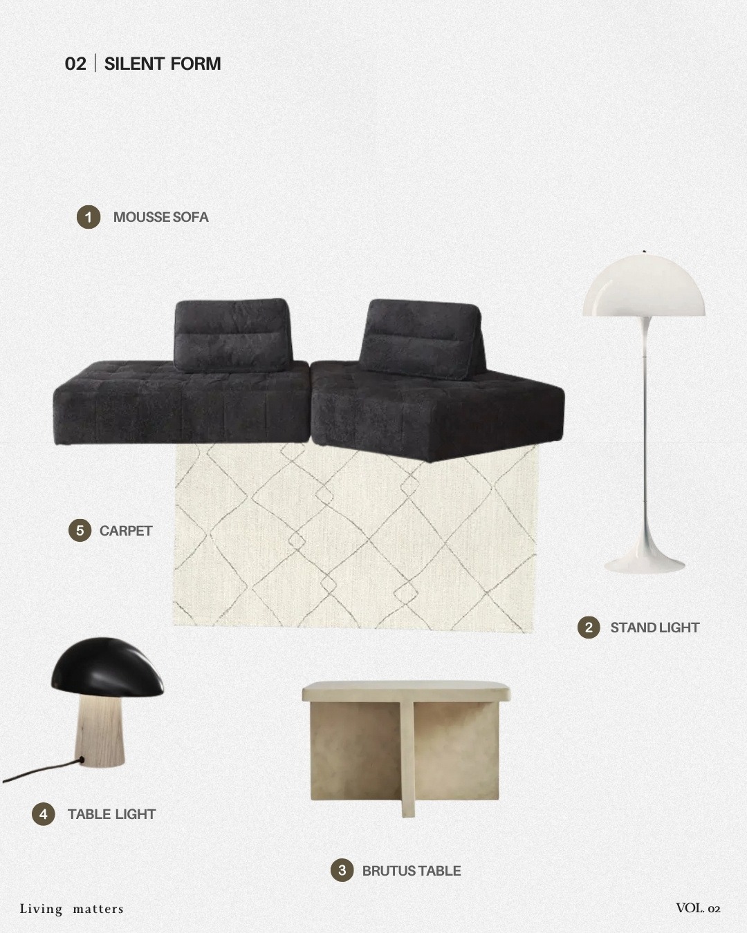 vol.2 四種慵懶客廳搭配